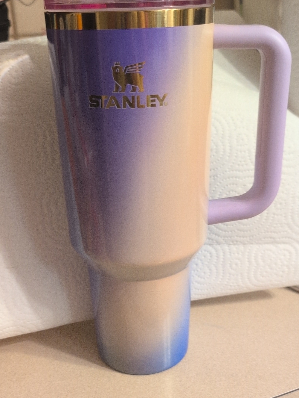 Stanley Lavender-to-Blue Ombre Travel Mug with Handle